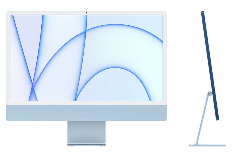 iMac 24" 4.5K Apple M1 8-core CPU 7-core GPU 8GB 256GB Blue - EDU