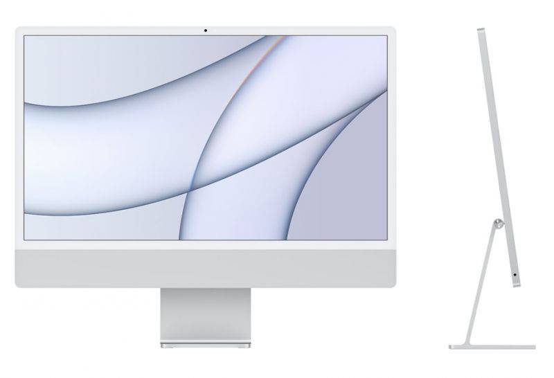 iMac 24" 4.5K Apple M1 8-core CPU 8-core GPU 8GB 512GB Silver - EDU