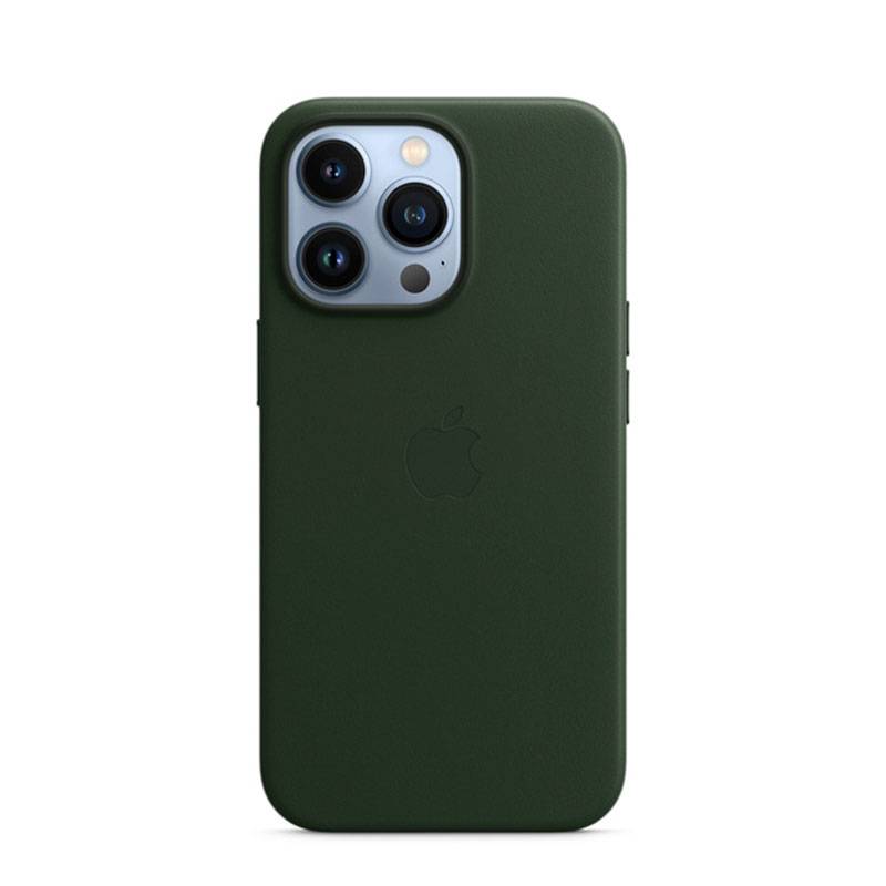 
                                                                                    Apple iPhone 13 Pro Leather Case with MagSafe - Sequoia Green                                        