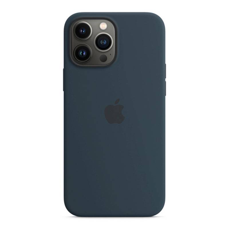 
                                                                                    Apple iPhone 13 Pro Max Silicone Case with MagSafe - Abyss Blue                                        