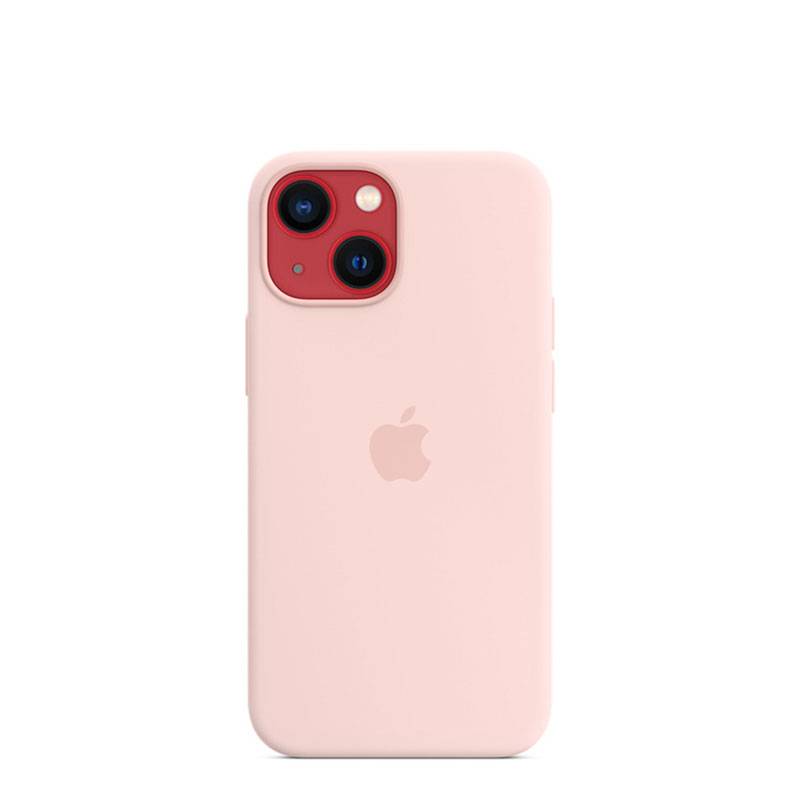 
                                                                                    Apple iPhone 13 mini Silicone Case with MagSafe - Chalk Pink                                        