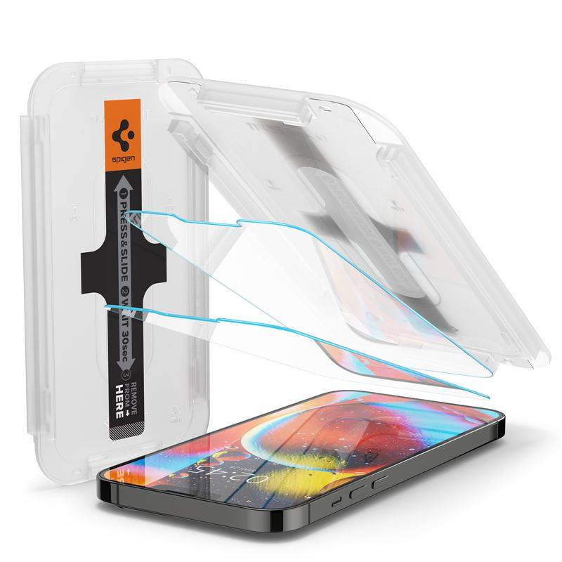 Spigen tR EZ Fit ochranné sklo s rámčekom 2 pack - iPhone 13/13 Pro