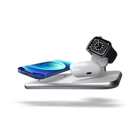 ZENS Aluminium 4-in-1 Wireless Charger with 45W USB PD Designed for MagSafe