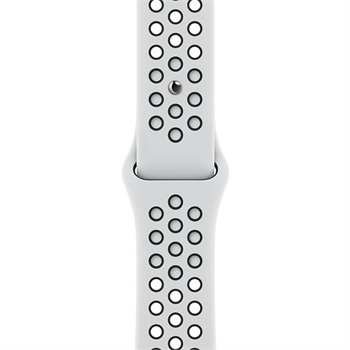 Apple Watch 41mm Pure Platinum/Black Nike Sport Band - Regular