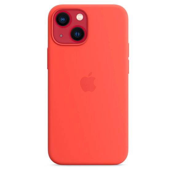 Apple iPhone 13 mini Silicone Case with MagSafe - Nectarine