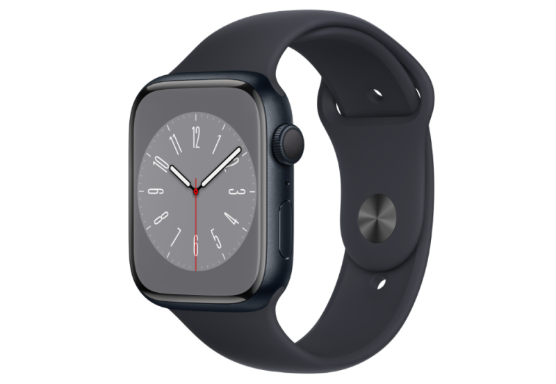 
                                                                                    Apple Watch Series 8 GPS 45mm Midnight Aluminium Case with Midnight Sport Band - Regular                                        