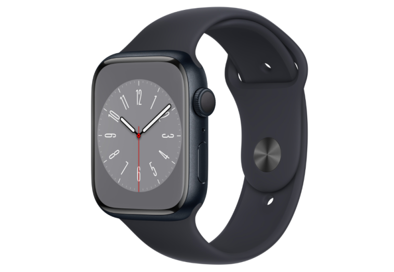 Apple Watch Series 8 GPS 45mm Midnight Aluminium Case with Midnight Sport Band - Regular