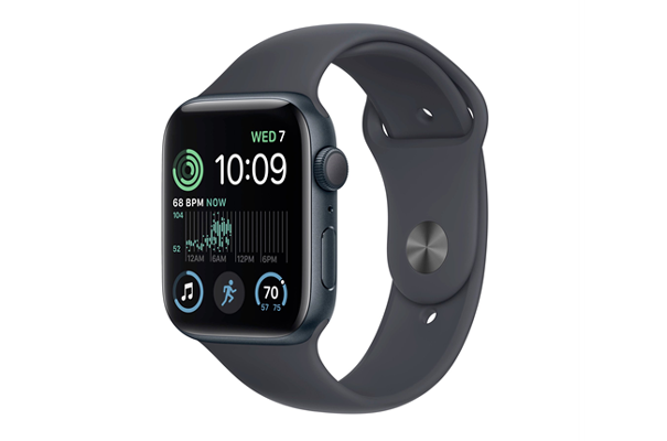 
                                                                                    Apple Watch SE GPS 44mm Midnight Aluminium Case with Midnight Sport Band - Regular                                        