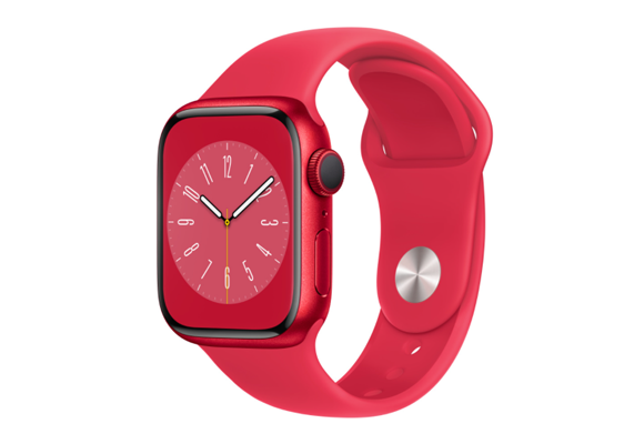 Apple Watch Series 8 GPS 41mm (PRODUCT)RED Aluminium Case with (PRODUCT)RED Sport Band - Regular