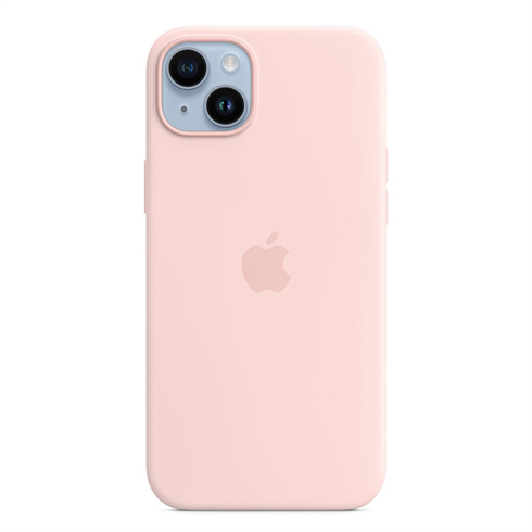 
                                                                                    Apple iPhone 14 Plus Silicone Case with MagSafe - Chalk Pink                                        