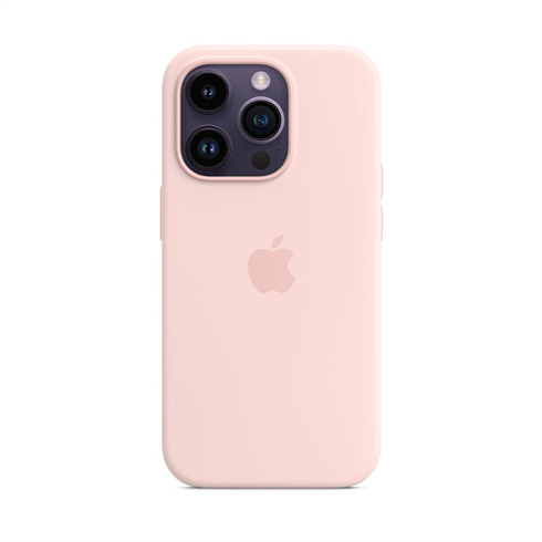 
                                                                                    Apple iPhone 14 Pro Silicone Case with MagSafe - Chalk Pink                                        