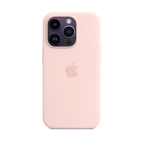 
                                                                                    Apple iPhone 14 Pro Silicone Case with MagSafe - Chalk Pink                                        