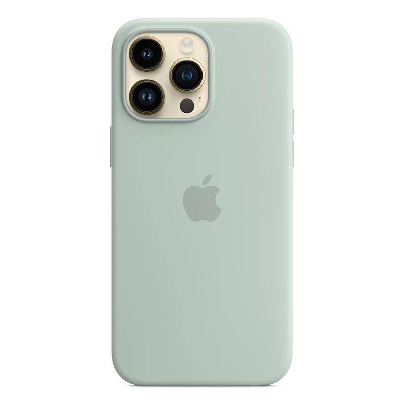 
                                                                                    Apple iPhone 14 Pro Max Silicone Case with MagSafe - Succulent                                        