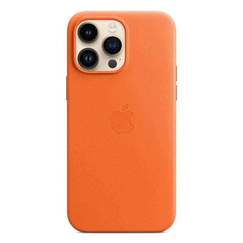 Apple iPhone 14 Pro Max Leather Case with MagSafe - Orange
