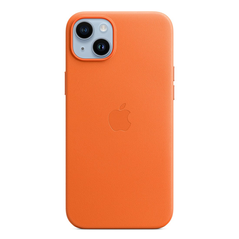 
                                                                                    Apple iPhone 14 Plus Leather Case with MagSafe - Orange                                        