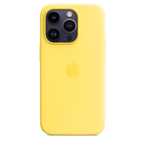 Apple iPhone 14 Pro Silicone Case with MagSafe - Canary Yellow