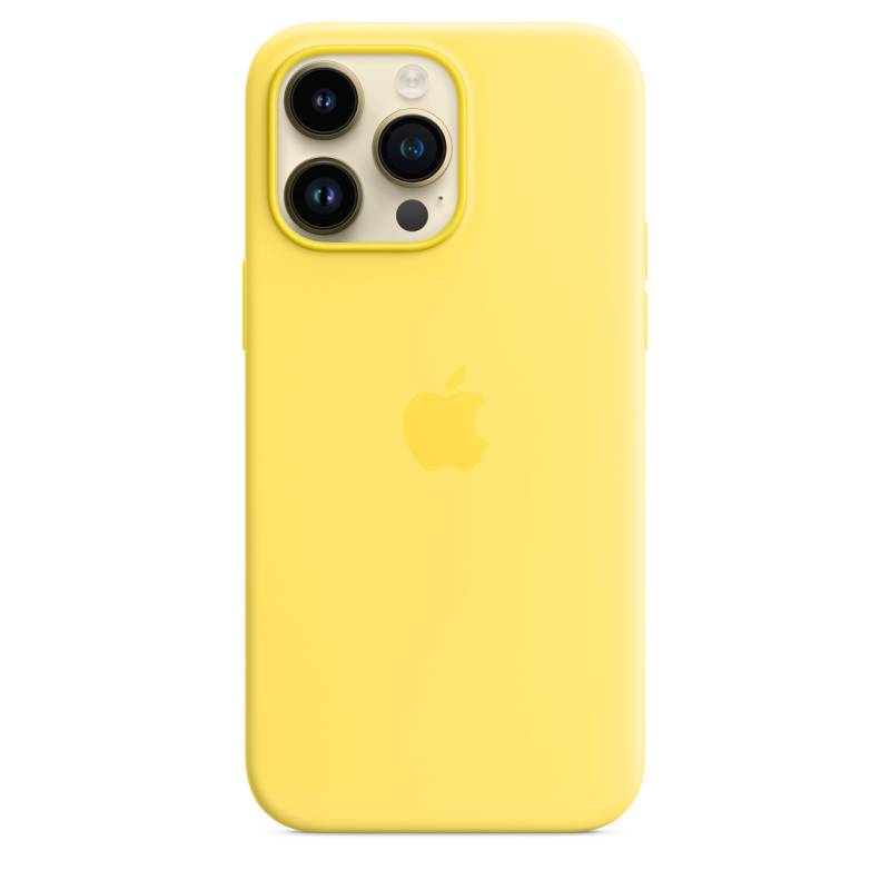 
                                                                                    Apple iPhone 14 Pro Max Silicone Case with MagSafe - Canary Yellow                                        