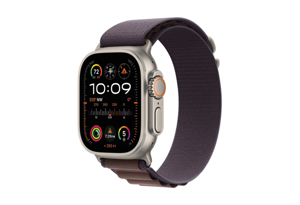 
                                                                                    Apple Watch Ultra 2 GPS + Cellular, 49mm Titanium Case with Indigo Alpine Loop - Small                                        