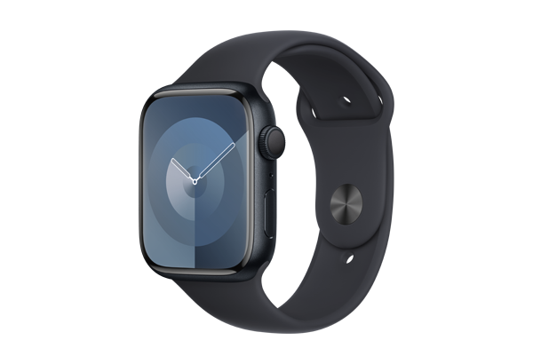 
                                                                                    Apple Watch Series 9 GPS 45mm Midnight Aluminium Case with Midnight Sport Band - M/L                                        