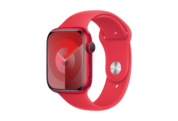 
                                                                                    Apple Watch Series 9 GPS 45mm (PRODUCT)RED Aluminium Case with (PRODUCT)RED Sport Band - S/M                                        