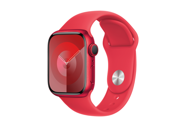 
                                                                                    Apple Watch Series 9 GPS 41mm (PRODUCT)RED Aluminium Case with (PRODUCT)RED Sport Band - S/M                                        