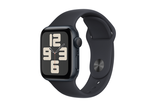 
                                                                                    Apple Watch SE GPS 40mm Midnight Aluminium Case with Midnight Sport Band - M/L                                        