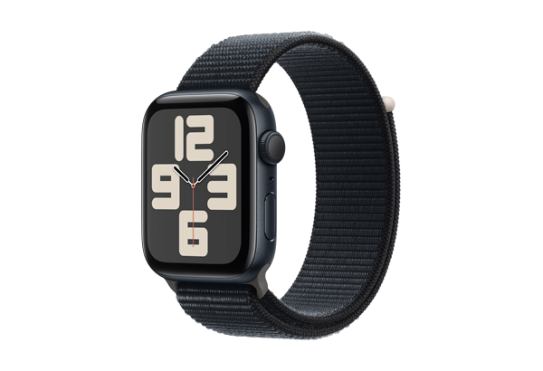 
                                                                                    Apple Watch SE GPS 44mm Midnight Aluminium Case with Midnight Sport Loop                                        