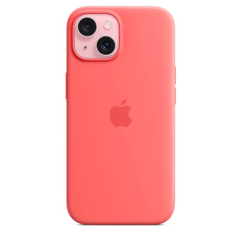 
                                                                                    Apple iPhone 15 Silicone Case with MagSafe - Guava                                        