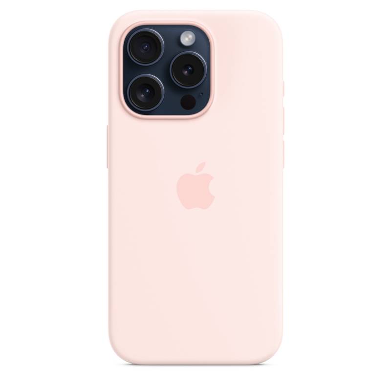 
                                                                                    Apple iPhone 15 Pro Silicone Case with MagSafe - Light Pink                                        