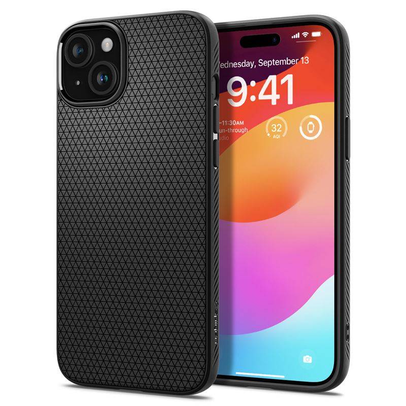 
                                                                                    Spigen Liquid Air, iPhone 15 - Matte Black                                        