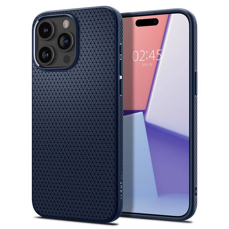 
                                                                                    Spigen Liquid Air, iPhone 15 Pro - Navy Blue                                        