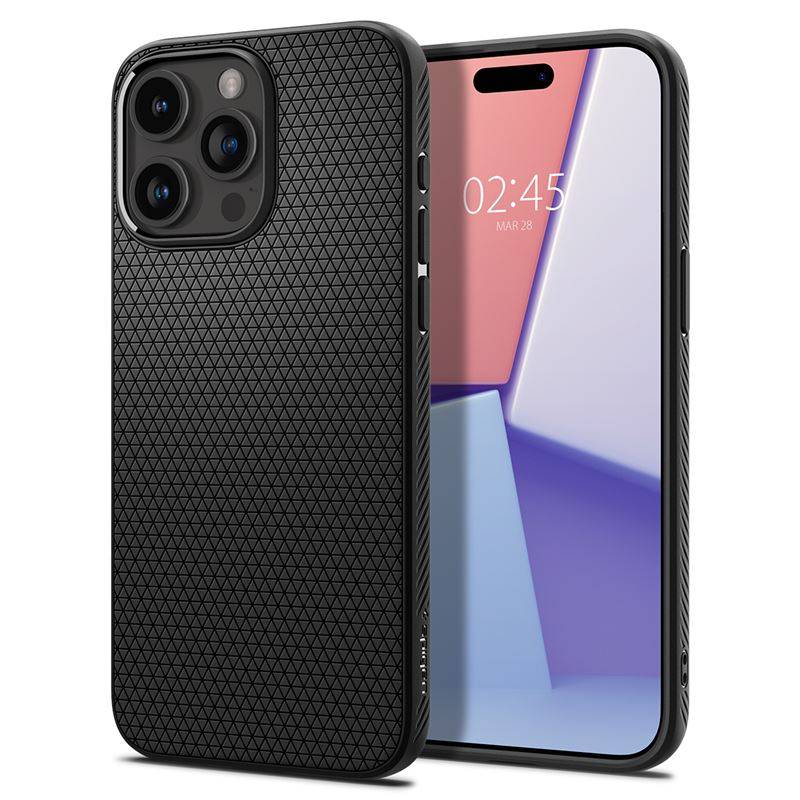 
                                                                                    Spigen Liquid Air, iPhone 15 Pro - Matte Black                                        