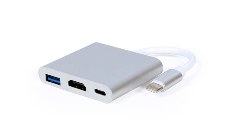 
                                                                                    GEMBIRD Multi-adapter USB-C - Silver                                        