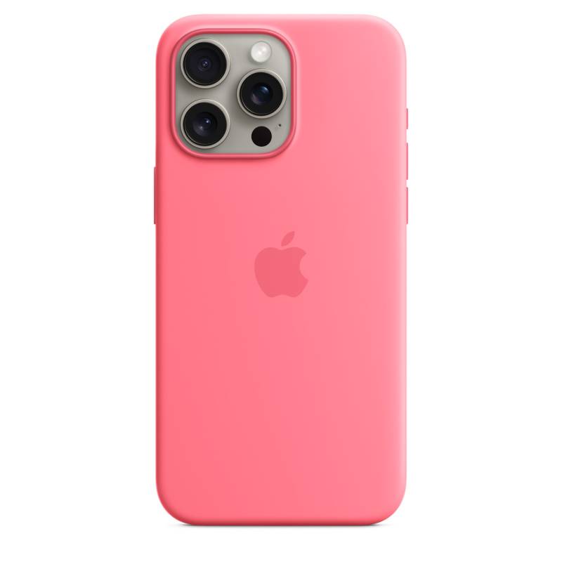 
                                                                                    Apple iPhone 15 Pro Max Silicone Case with MagSafe - Pink                                        