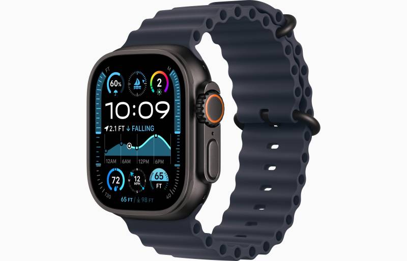 Apple Watch Ultra 2 GPS + Cellular 49mm Black Titanium Case with Black Ocean Band