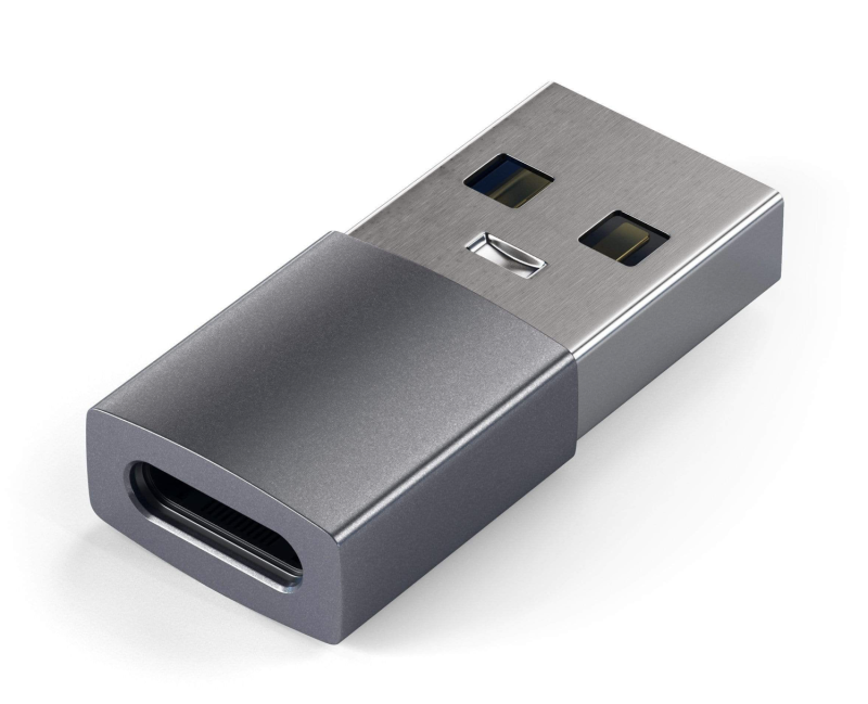 
                                                                                    Satechi Aluminum Type-A to Type-C Adapter - Space Grey                                        