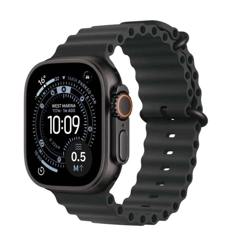 
                                                                                    Apple Watch Ultra 3 GPS + Cellular 49mm Black Titanium Case with Black Ocean Band                                        