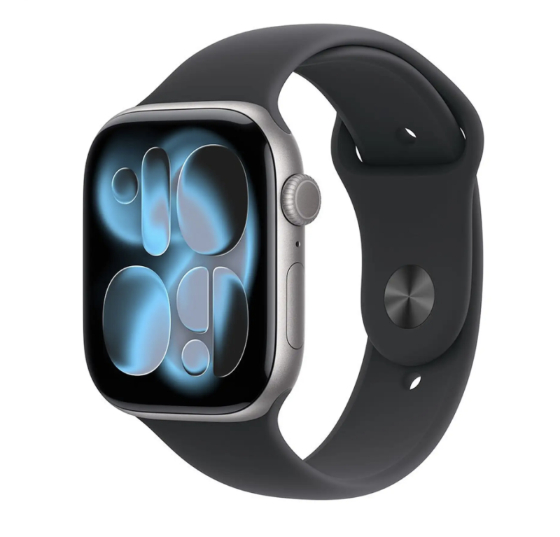 
                                                                                    Apple Watch Series 11 GPS 46mm Space Grey Aluminium Case with Black Sport Band - S/M                                        