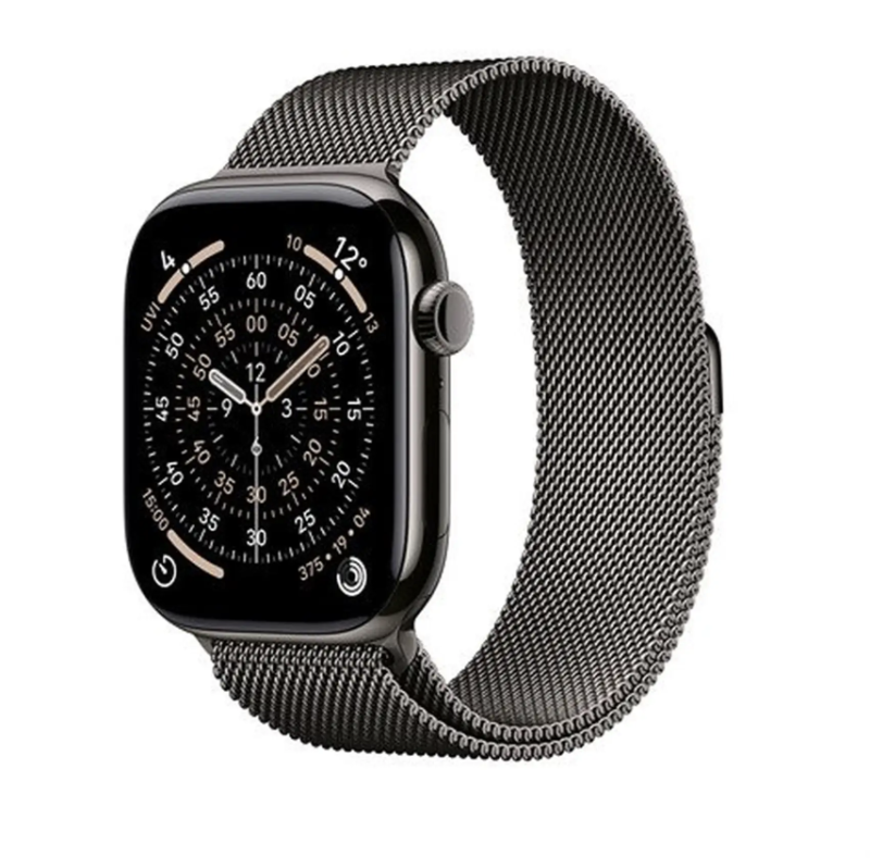 
                                                                                    Apple Watch Series 11 GPS + Cellular 46mm Slate Titanium Case with Slate Milanese Loop - M/L                                        