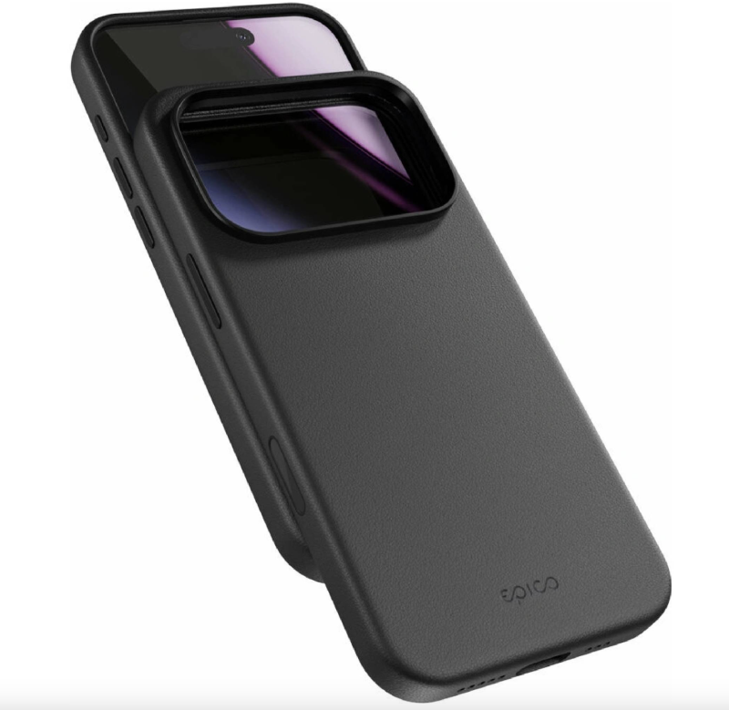 Epico Mag+ kožený kryt iPhone 17 Pro - čierny