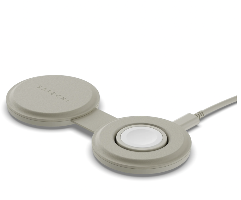 
                                                                                    Satechi Qi2 OntheGo 2-in-1 Wireless Charger - Sand                                        