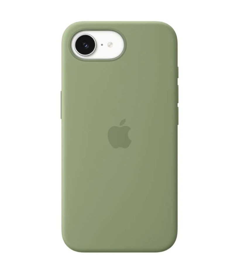 
                                                                                    iPhone 17e Silicone Case with MagSafe – Light Moss                                        