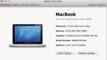 Predam Macbook 3,1 Late 2008