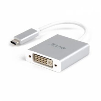LMP Adapter USB-C to DVI - Silver Aluminium