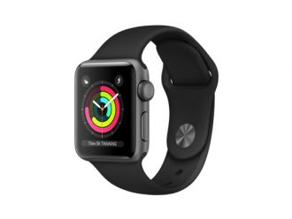 Watch Series 3 GPS 38mm Space Grey Aluminium with Black Sport Band