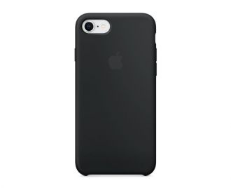 Apple iPhone 8/7/SE Silicone Case - Black