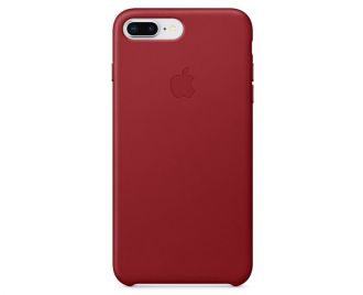 Apple iPhone 8 Plus / 7 Plus Leather Case - (PRODUCT)RED