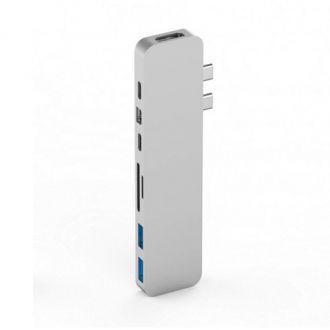 Hyper Adapter USB-C Hub s 4K HDMI 8 ports - Silver