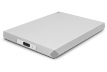 LaCie Mobile Drive 2TB, USB-C, Moon Silver