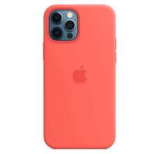 Apple iPhone 12/12 Pro Silicone Case with MagSafe - Pink Citrus